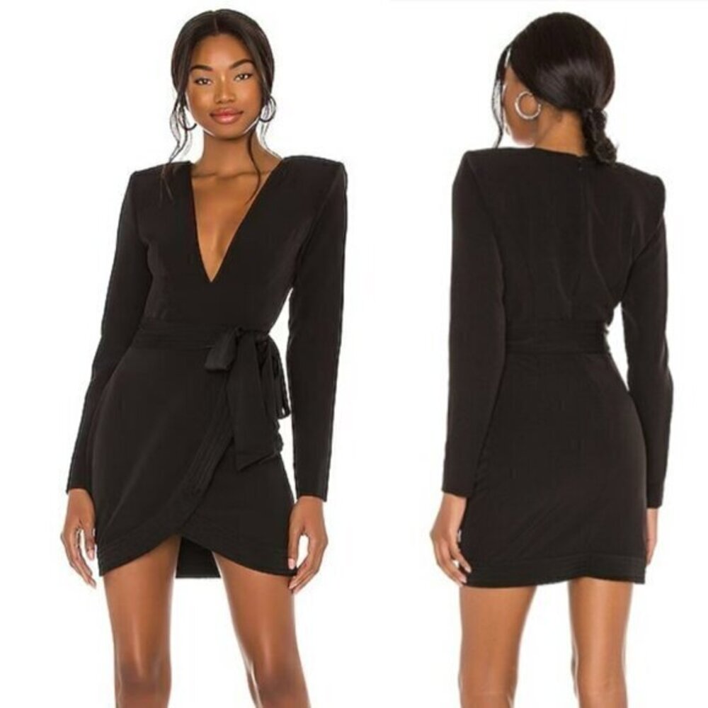 NBD Aquamarine Mini Dress in Black